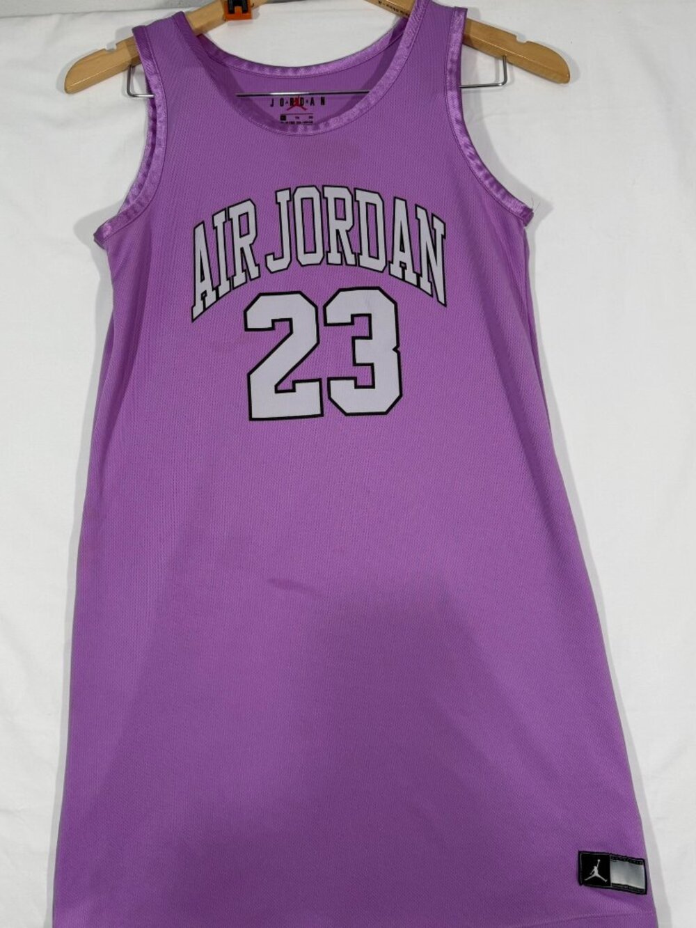 Air Jordan 23 Jersey Dress Girls XL 13-15 Purple Basketball Mesh Jumpman Nike